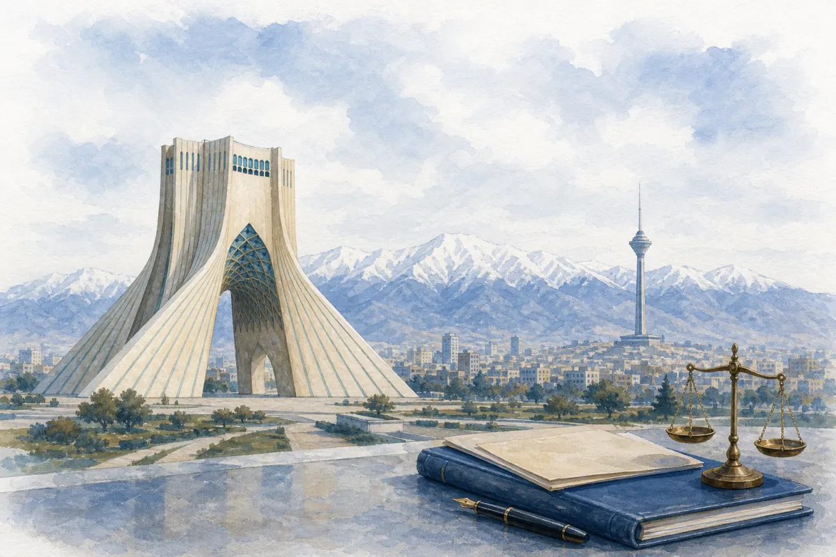 تصویرسازی راهنمای انتخاب وکیل و مشاورهٔ حقوقی در جردن تهران
