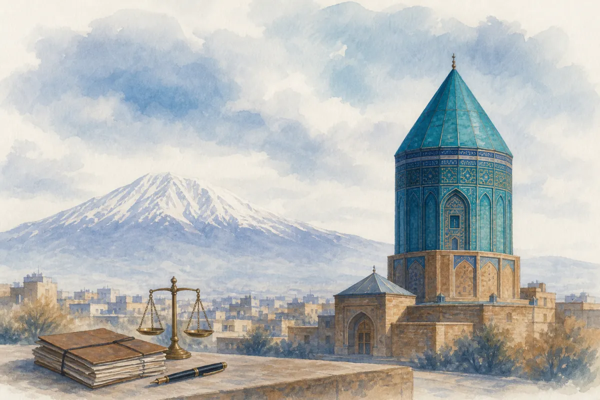 تصویرسازی راهنمای انتخاب وکیل و مشاورهٔ حقوقی در اردبیل