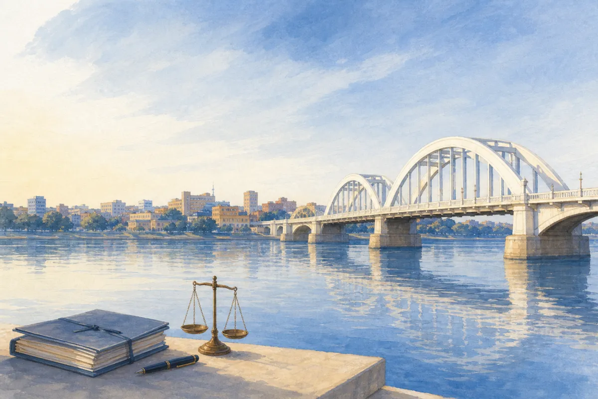 تصویرسازی راهنمای انتخاب وکیل و مشاورهٔ حقوقی در اهواز