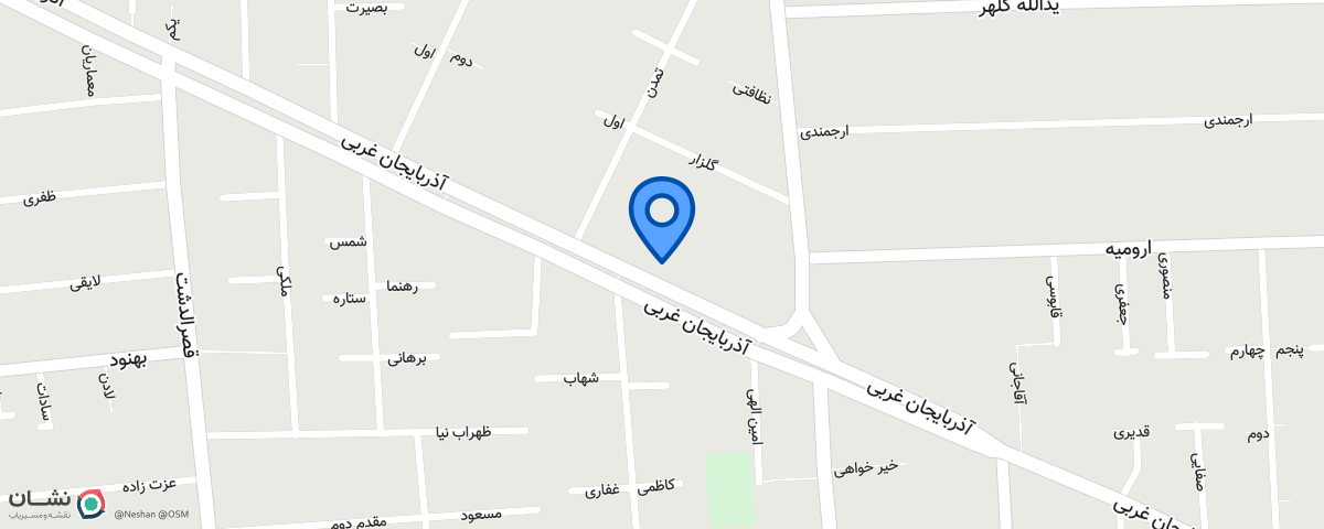 موقعیت مکانی دفتر علی عباس نژاد در تهران