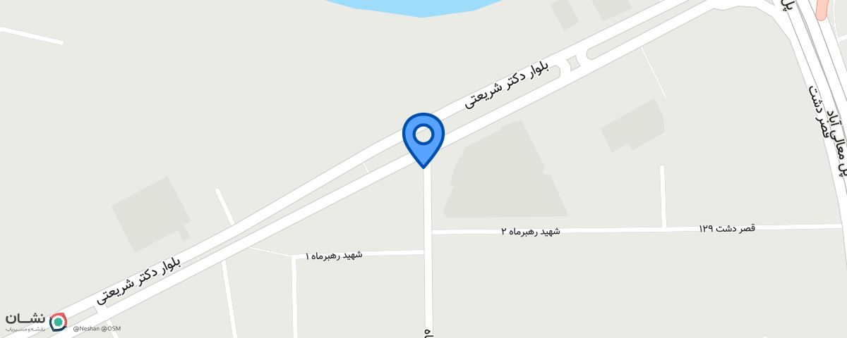 موقعیت مکانی دفتر عمران شفیعی در شیراز