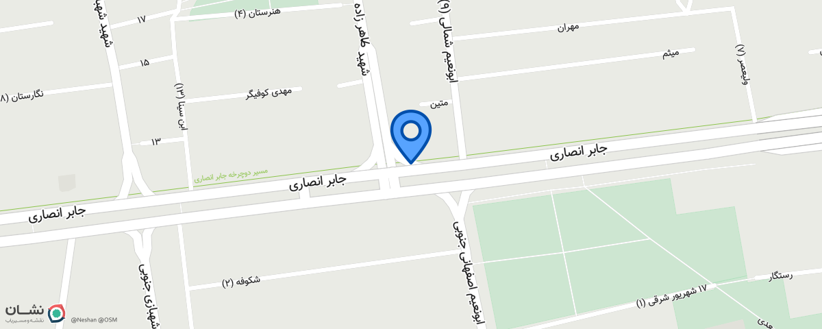 موقعیت مکانی دفتر حسین کریمی علویجه در اصفهان