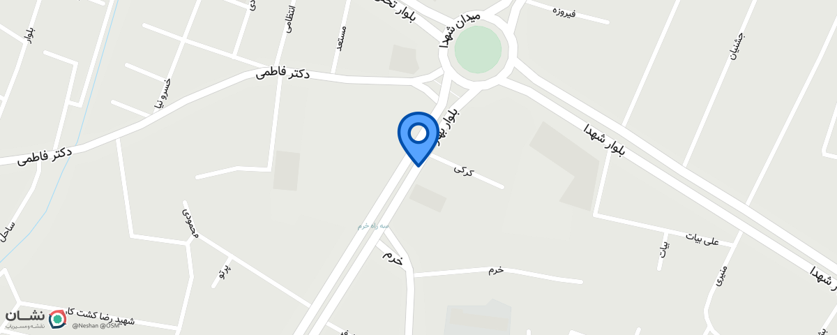 موقعیت مکانی دفتر داریوش رحمان پور در بروجرد