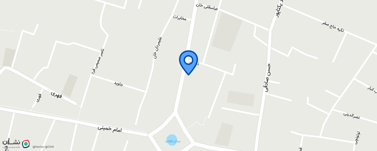 موقعیت مکانی دفتر پریسا خان بابائی در زنجان